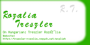 rozalia treszler business card